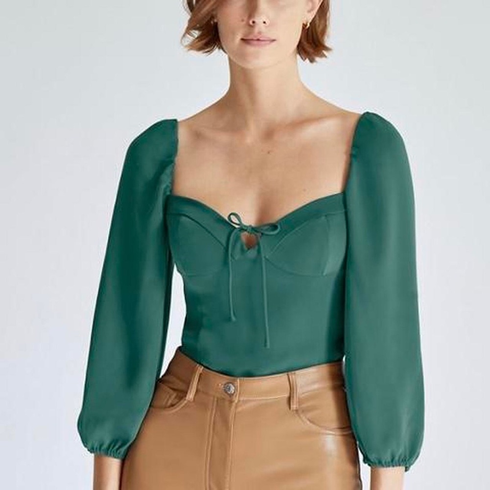 Wilfred Aritzia Novella Blouse - Suave Green